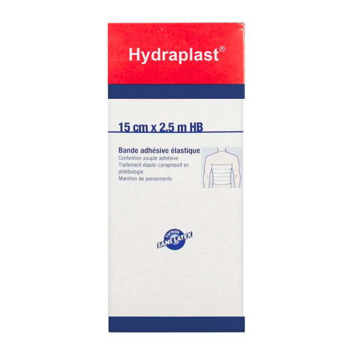 HYDRAPLAST BANDE ADHESIVE ELASTIQUE 15 CM 2.5 M HB