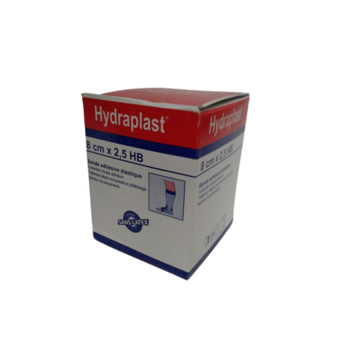 HYDRAPLAST BANDE ADHESIVE ELASTIQUE 8 CM 2.5 HB