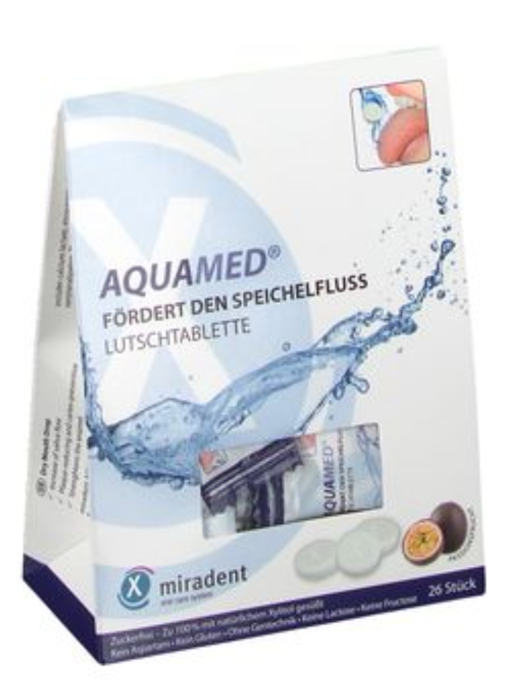 MIRADENT AQUAMED ANTI BOUCHE SECHE 26PASTILES