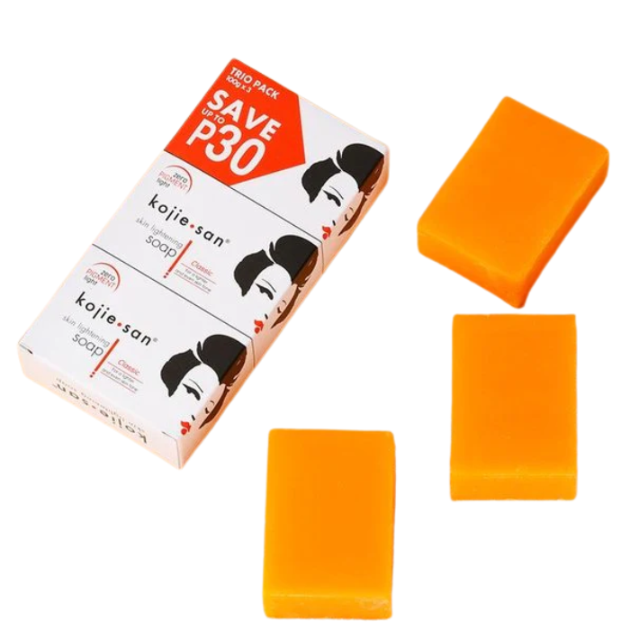 KOJIE SAN CLASSIC SAVON ECLAIRCISSANT DE PEAU PACK DE 3 × 100 G