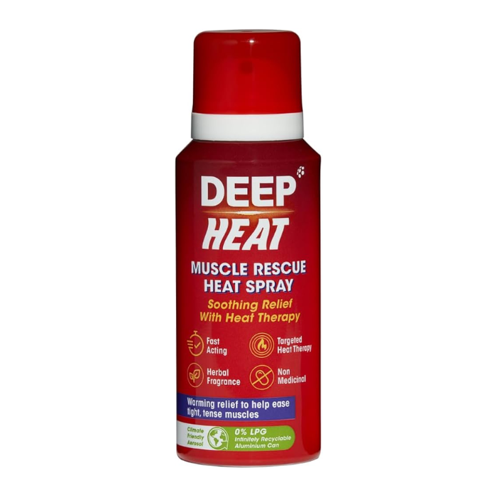 DEEP FREEZE MUSCLE RESCUE HEAT SPRAY 72.5 ML