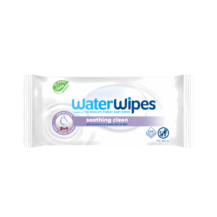 WATERWIPES LINGETTES SOOTHING CLEAN PACK DE 48