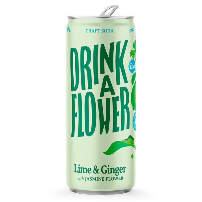 DRINK A FLOWER BOTANICAL LEMONADE BOOST LIME AND GINGER 25 CL