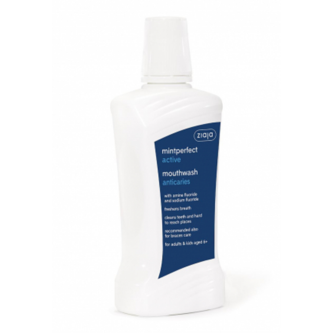 ZIAJA MINTPERFECT SENSIBLE BAIN DE BOUCHE ANTI CARIES BLANCHEUR 500 ML