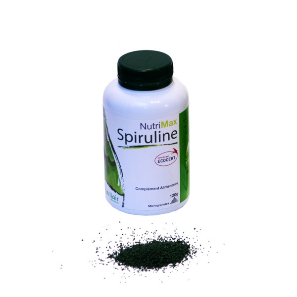 NUTRIMAX SPIRULINE 100% BIO 60 G MICROGRANULES TONUS ET VITALITÉ