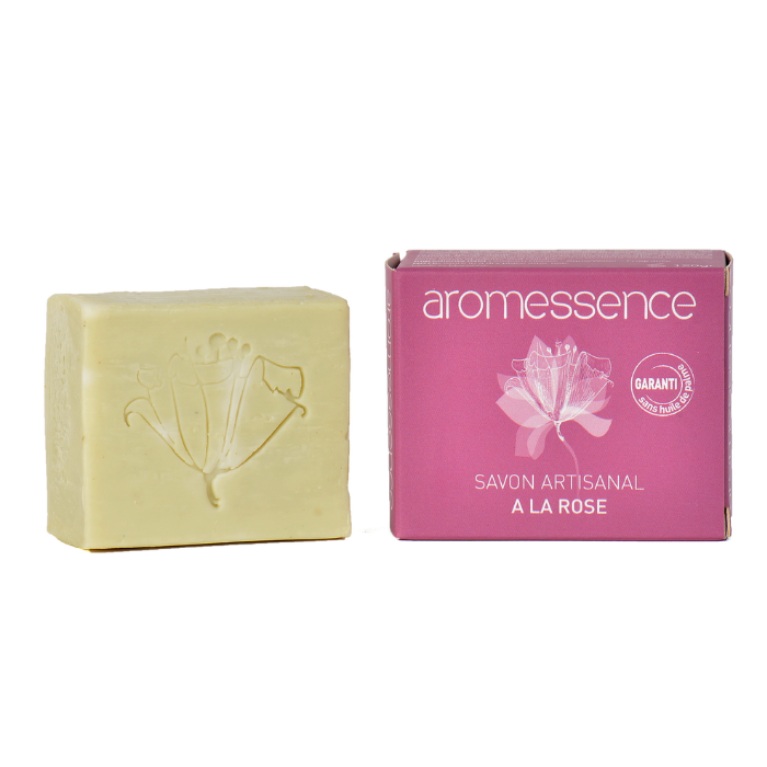AROMESSENCE SAVON ARTISANAL A LA ROSE 120G