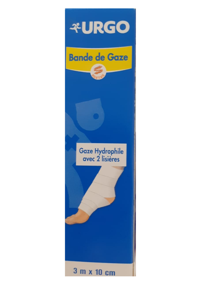 URGO BANDE DE GAZE 3M*10CM