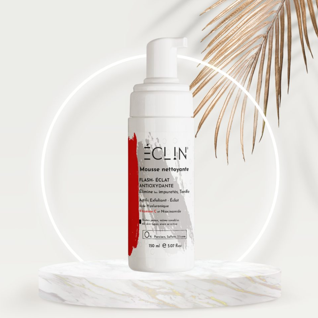ECLIN MOUSSE NETTOYANTE FLASH ECLAT VITAMINE C 150 ML