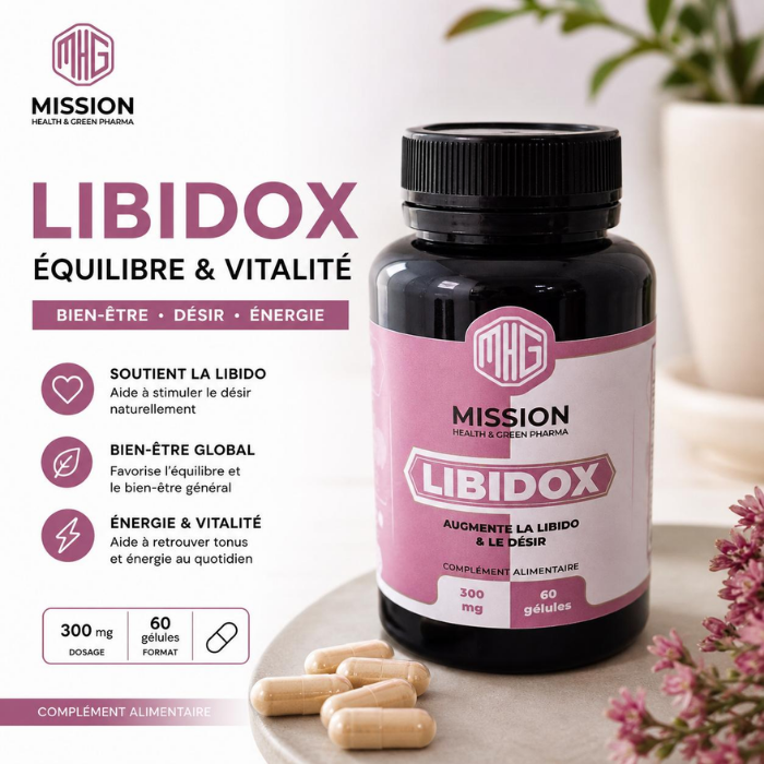 MISSION HEALTH AND GREEN PHARMA LIBIDOX 300MG 60 GELULES
