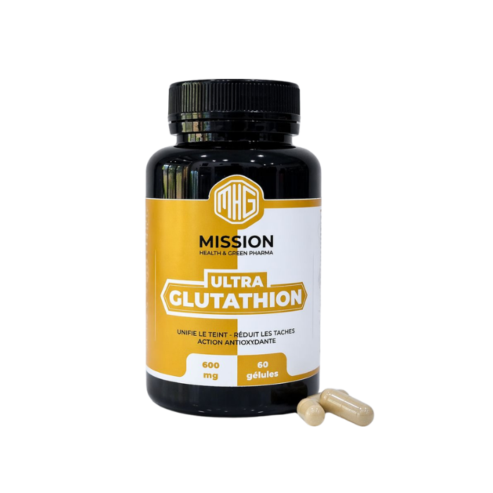 MISSION HEALTH AND GREEN PHARMA ULTRA GLUTATHION 600 MG 60 GELULES