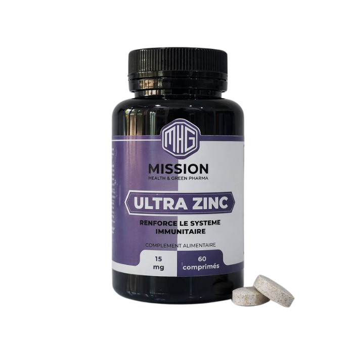 MISSION HEALTH AND GREEN PHARMA ULTRA ZINC C 60 COMPRIMES 15MG