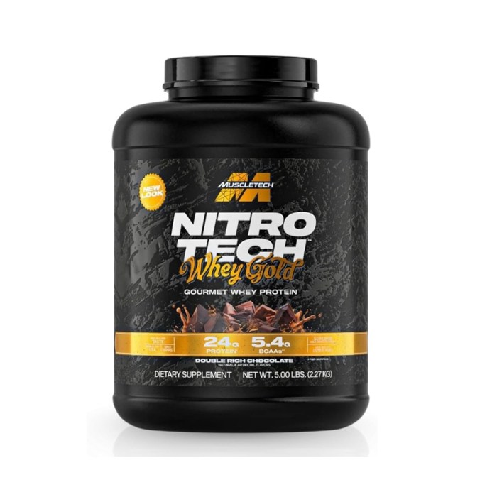 MUSCLETECH NITRO TECH WHEY GOLD 2.27KG DOUBLE CHOCOLAT RICHE