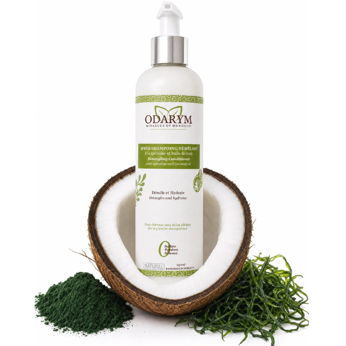 ODARYM APRES SHAMPOING DEMELANT A LA SPIRULINE ET HUILE DE COCO 250 ML