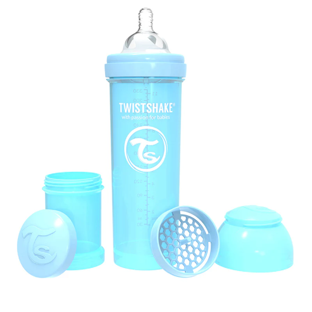 TWISTSHAKE BABY BOTTLE ANTI COLIC ALL IN ONE 330ML 4M+ BLEU