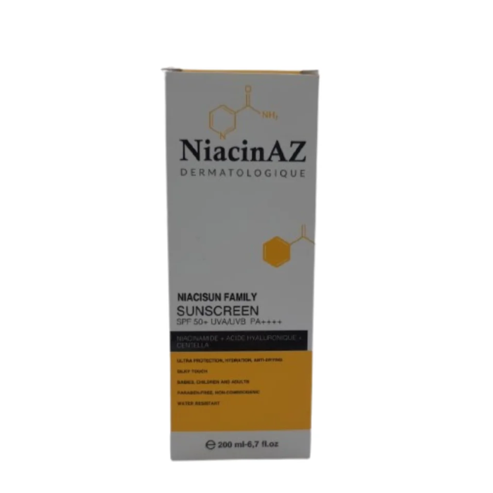 NIACINAZ ECRAN SOLAIRE MINERAL SPF50+ NIACISUN FAMILY UVA UVB PA++++ 200ML
