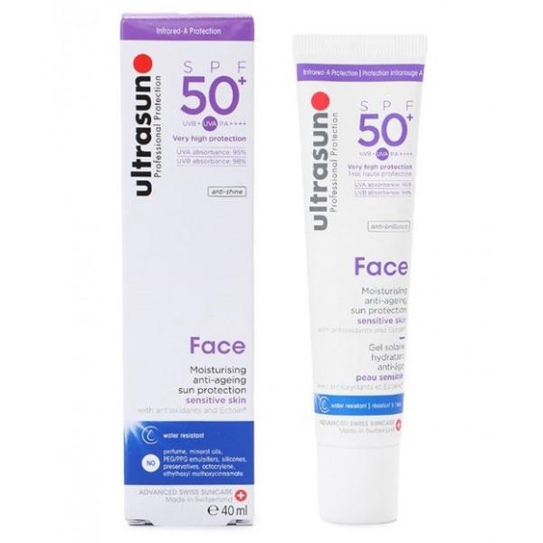ULTRASUN FACE GEL ECRAN SOLAIRE SPF50+ 40 ML