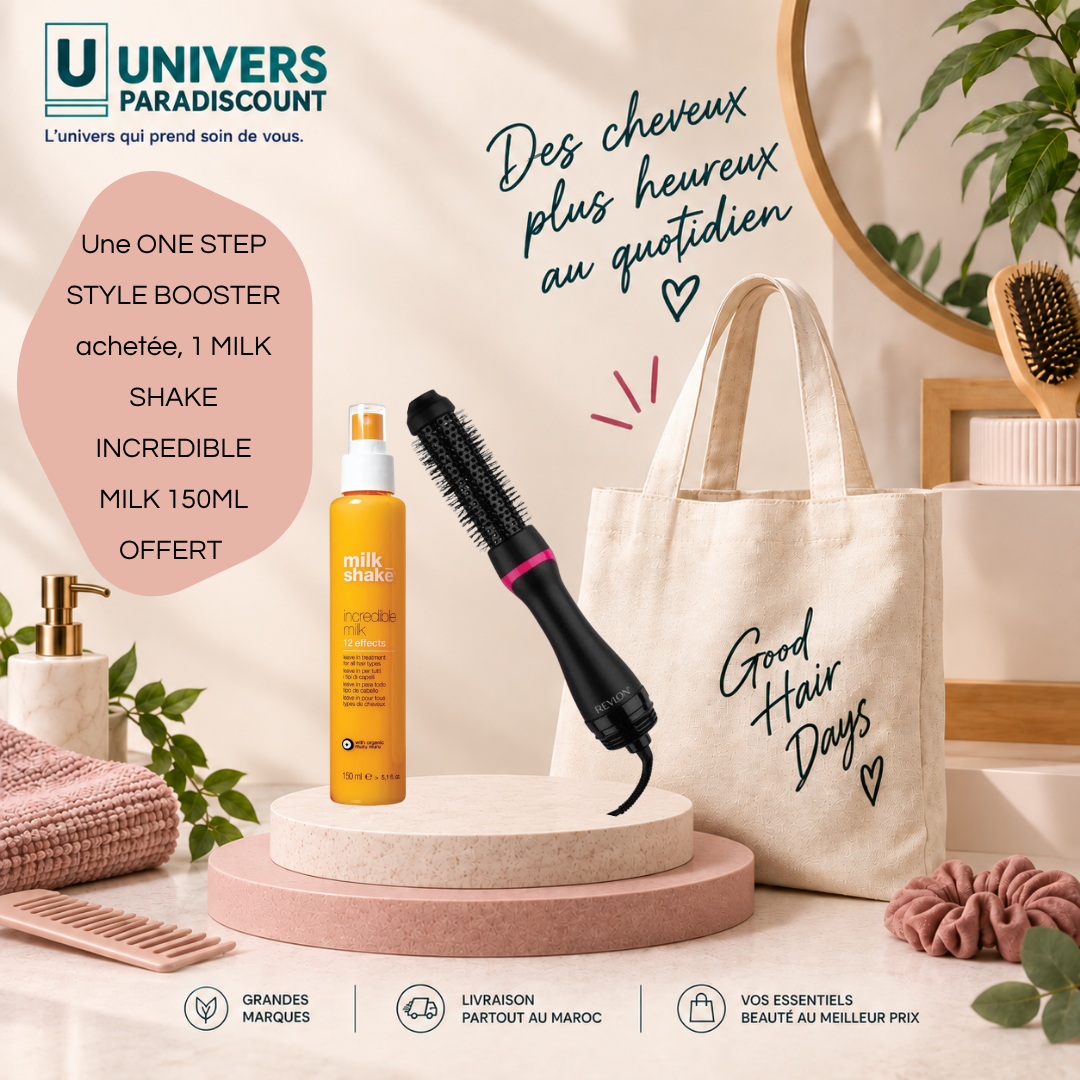 REVLON OFFRE ONE STEP STYLE BOOSTER + MILK SHAKE 150 ML OFFERT