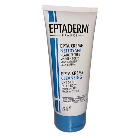 EPTADERM EPTA CREME NETTOYANTE PEAUX SECHES VISAGE CORPS 200 ML