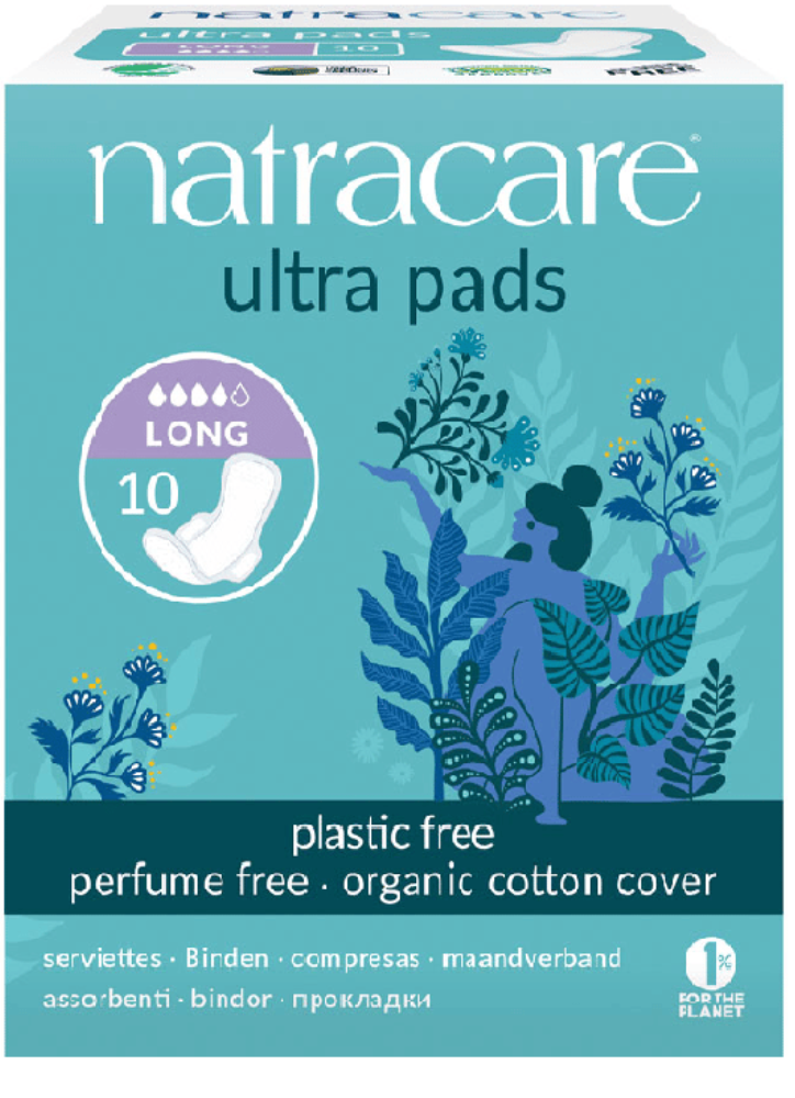 NATRACARE SERVIETTES ULTRA AVEC AILETTES LONG 10 UNITES