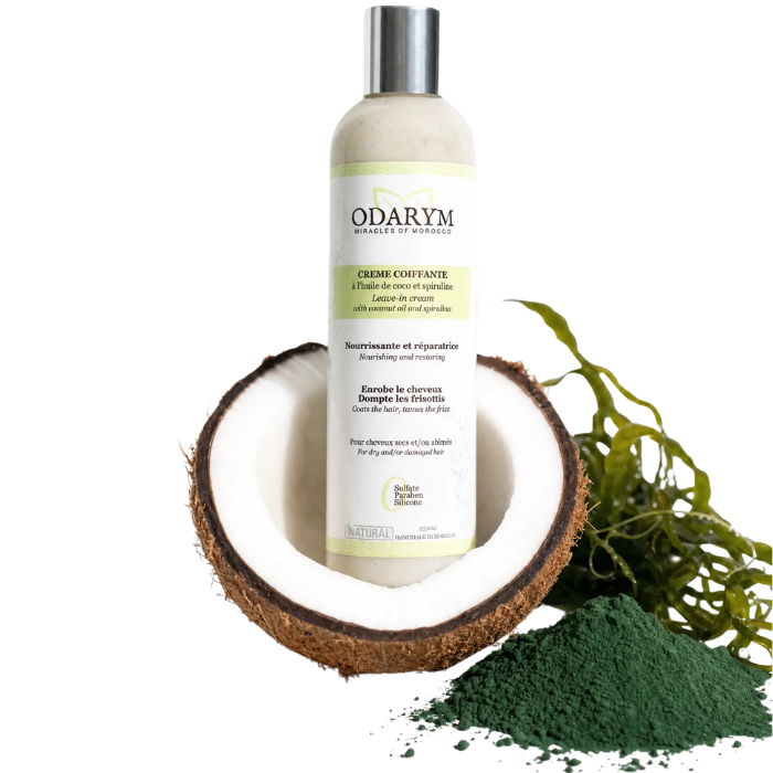ODARYM CREME COIFFANTE A L'HUILE DE COCO ET SPIRULINE 250 ML