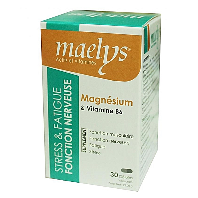 MAELYS MAGNESIUM & VITAMINE B6 30 GÉLULES