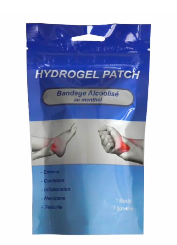 HYDROGEL ALCOHOLIC MENTHOL BANDAGE 7.5CM*2M