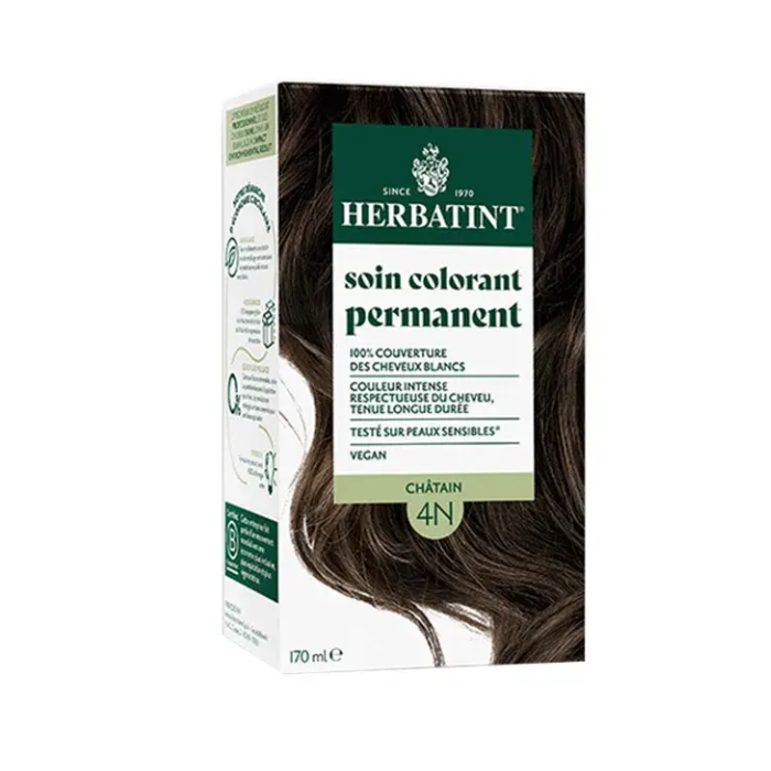 HERBATINT SOIN COLORANT PERMANENT 4N CHATAIN 170 ML