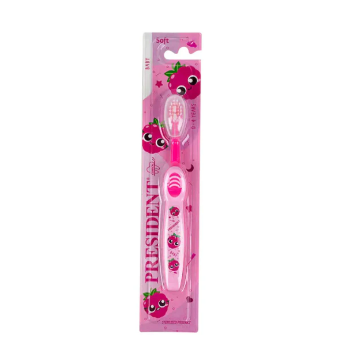 PRESIDENT BROSSE A DENTS SOUPLE BEBE 0-4 ANS