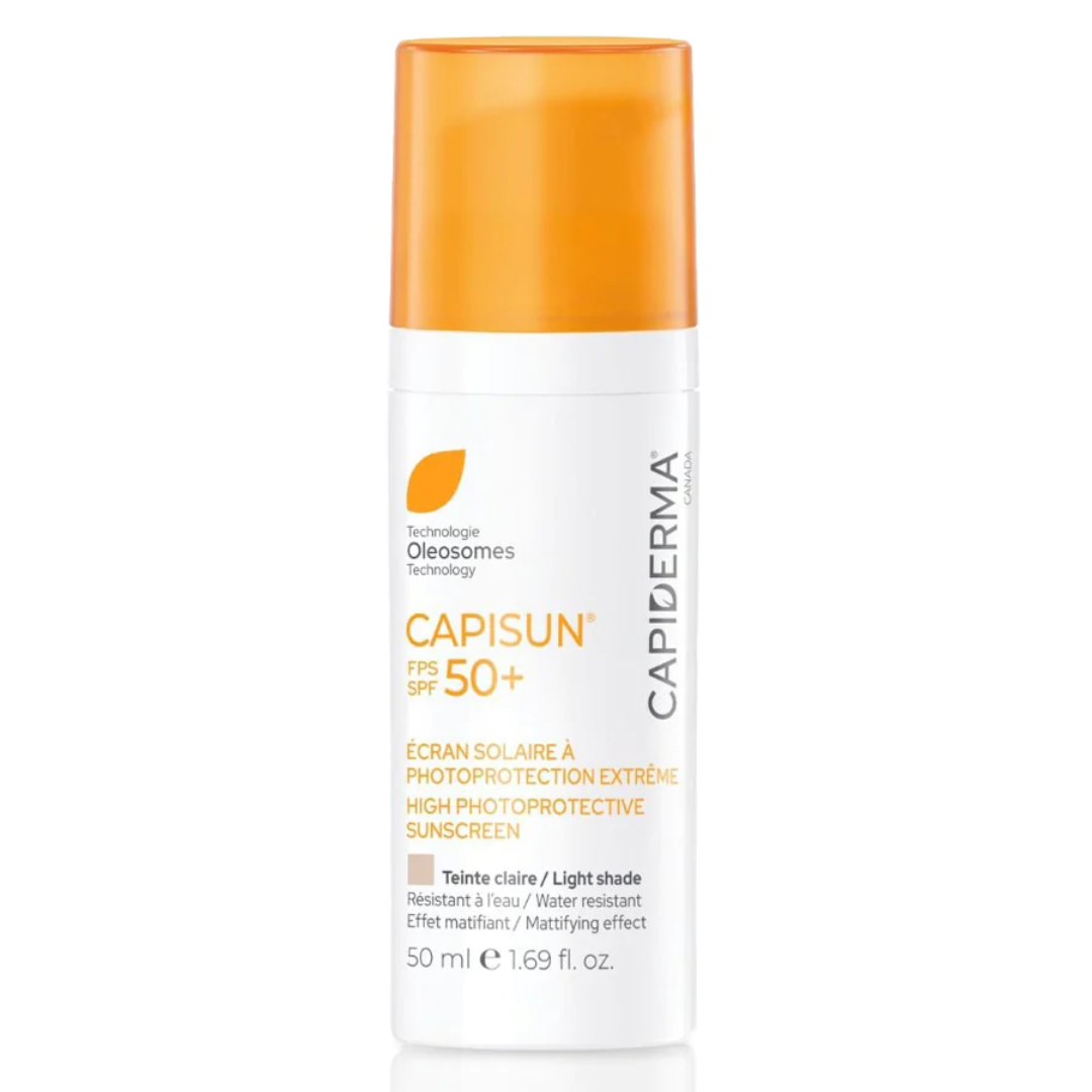 CAPIDERMA CAPISUN ECRAN SOLAIRE A PHOTOPROTECTION EXTREME TEINTE CLAIRE 50+