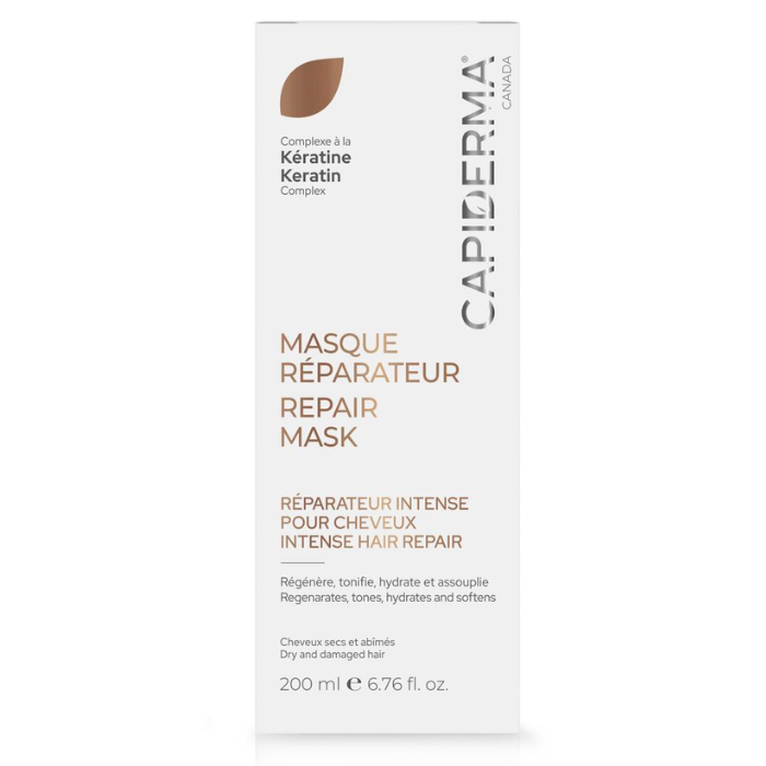 CAPIDERMA MASQUE REPARATEUR INTENSE POUR CHEVEUX 200 ML