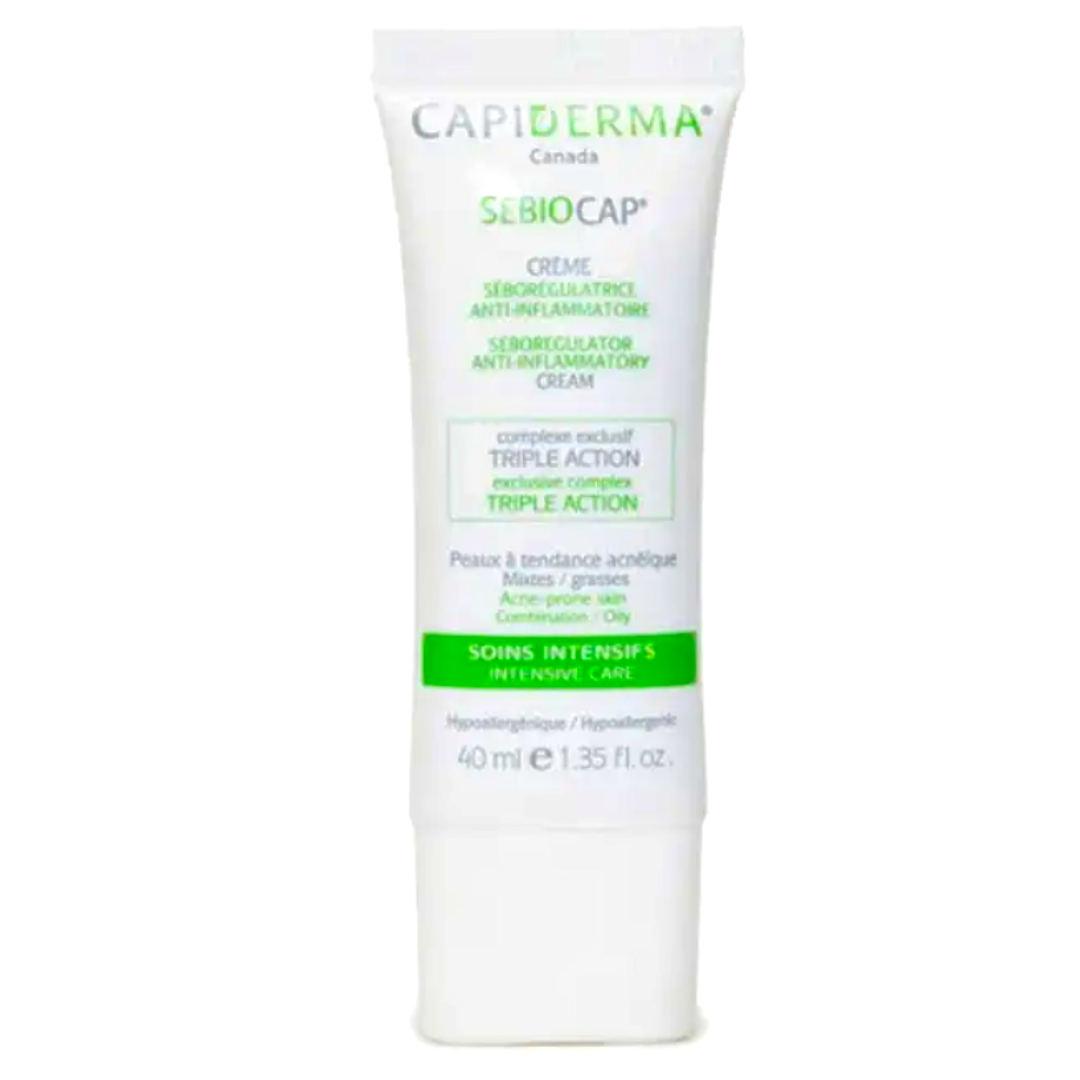 CAPIDERMA SEBIOCAP CREME VISAGE POUR PEAUX A TENDANCE ACNEIQUE 40 ML