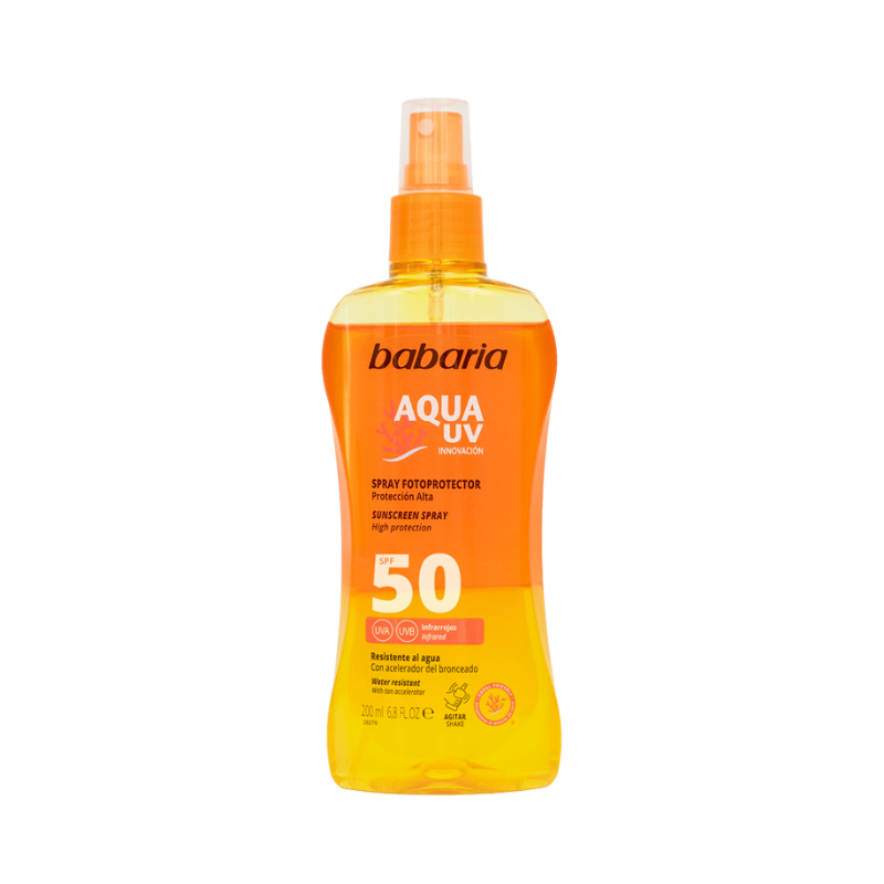 BABARIA AQUA UV SPRAY FOTOPROTECTOR SPF 50 200 ML