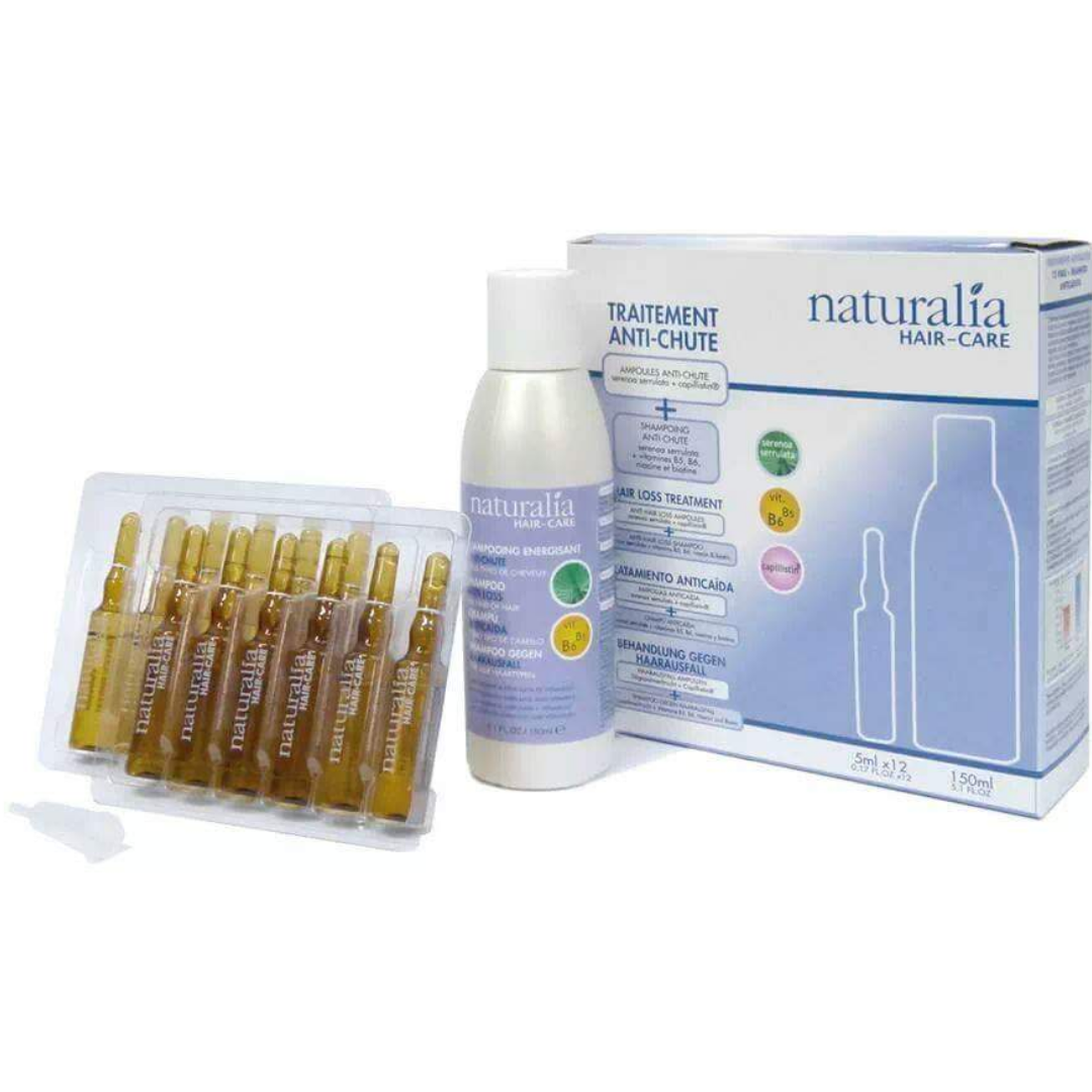 NATURALIA HAIR CARE TRAITEMENT ANTI CHUTE 24 AMPOULES 5 ML+ SHAMPOOING ENERGISSANT 150 ML