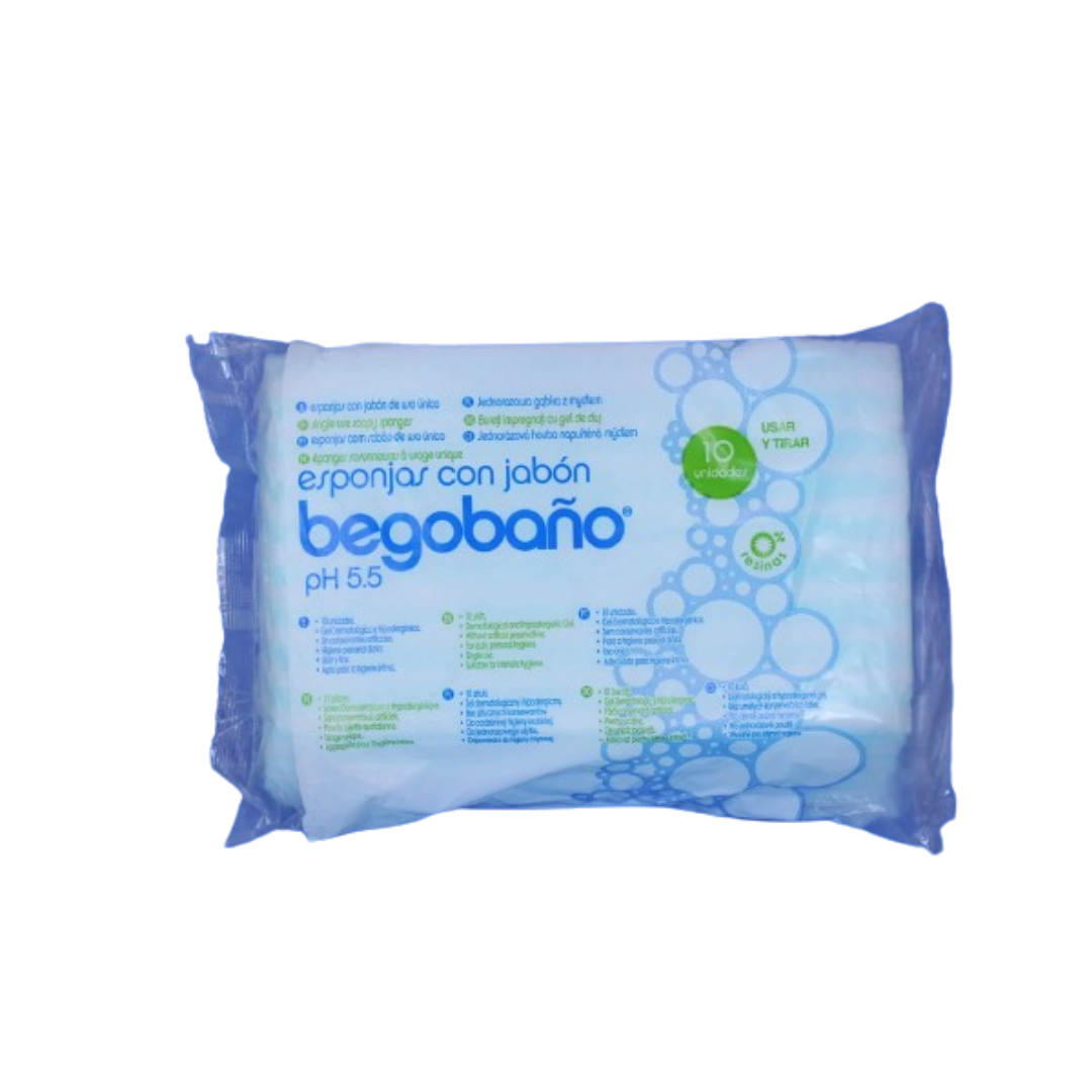 BEGOBANO EPONGE SAVONNEUSE 10 UNITES