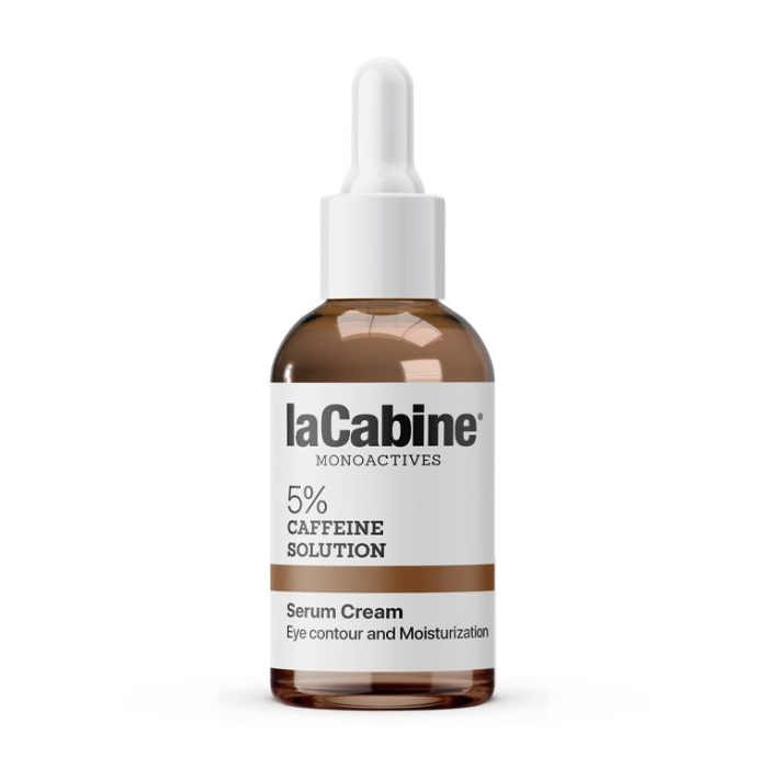 LA CABINE 5 CAFFEINE SOLUTION CREME SERUM 2 EN 1 CONTOUR YEUX 30 ML