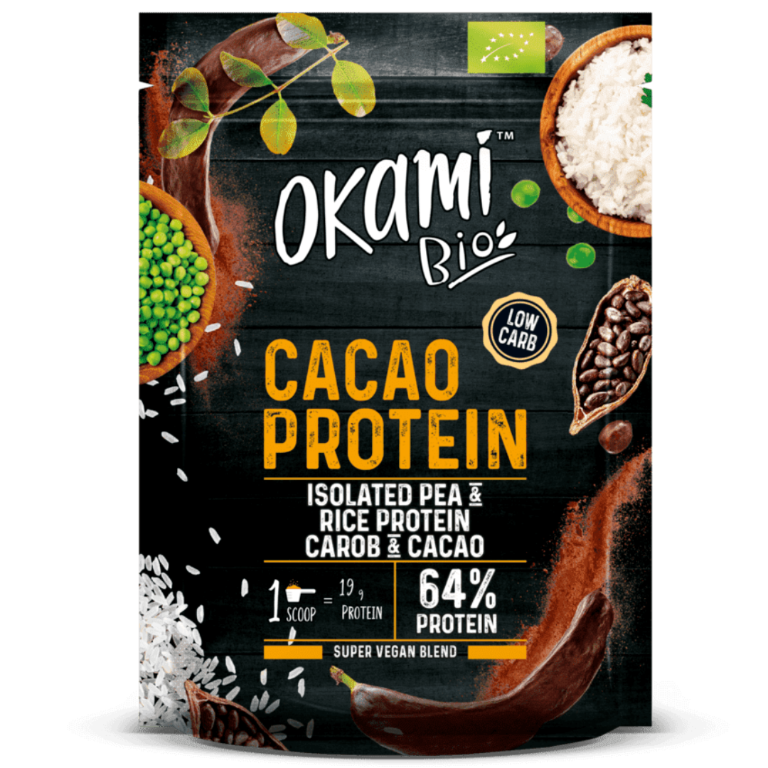 OKAMI BIO PROTEIN AU CACAO 500G