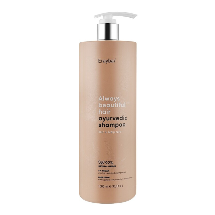 ERAYBA ALWAYS BEAUTIFUL HAIR AYURVEDIC SHAMPOOING 1000ML