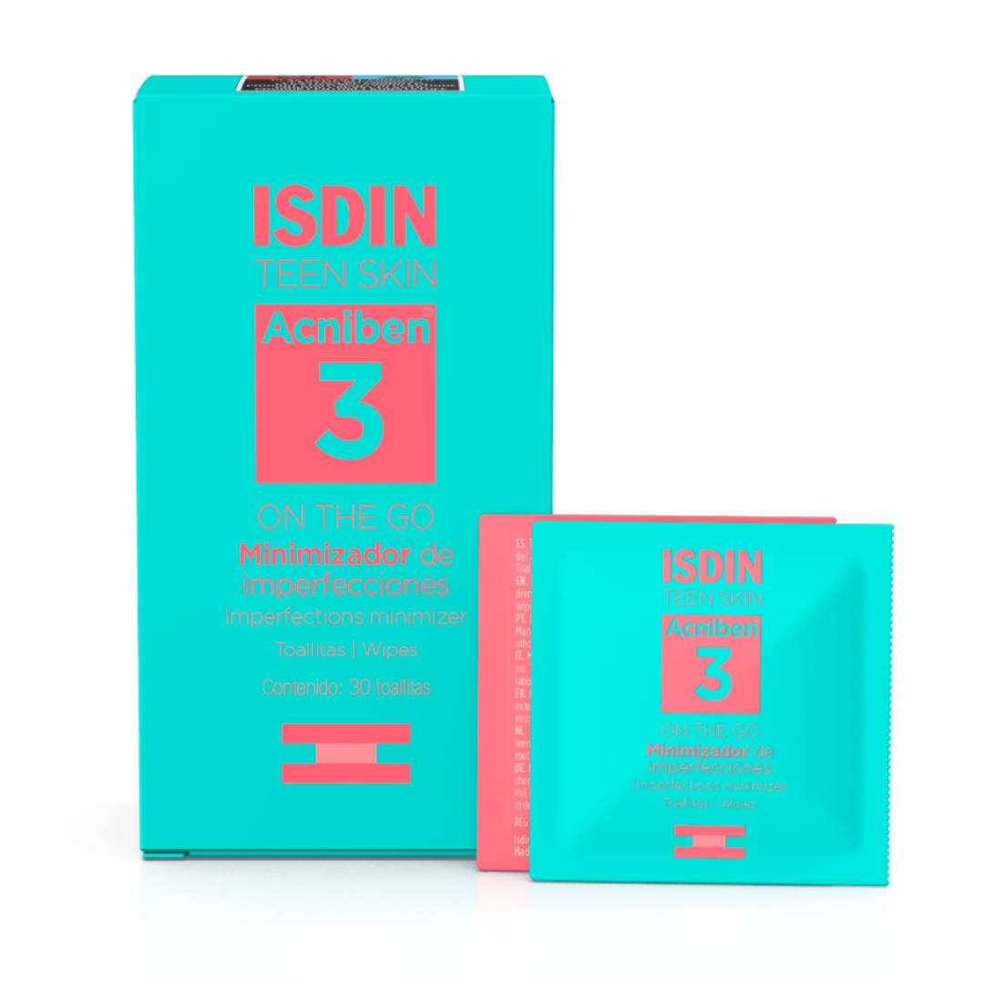 ISDIN TEEN SKIN ACNIBEN 3 ON THE GO MINIMISEUR D'IMPERFECTIONS