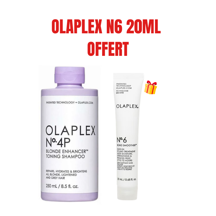 OLAPLEX OFFRE SHAMPOOING TONIFIANT 4P BLONDE ENHANCER 250 ML + OLAPLEX N6 20ML OFFERT