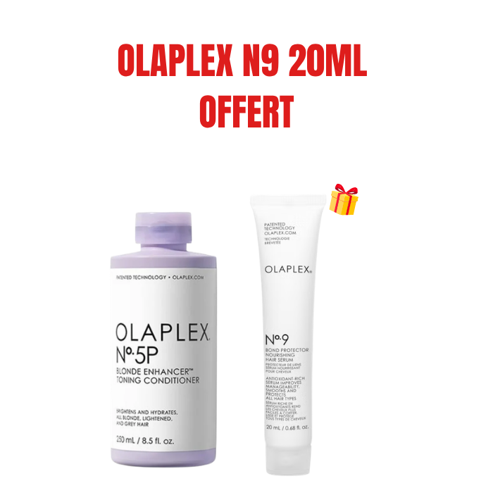 OLAPLEX OFFRE N5P APRES SHAMPOING DEJAUNISSANT BLONDE ENHANCER 250 ML + OLAPLEX N9 20ML OFFERT