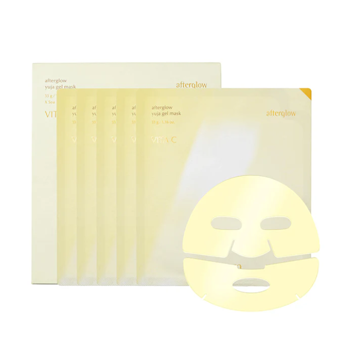 LUVUM VITA C AFTERGLOW YUJA GEL MASK PACK DE 5