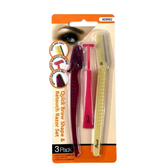 ABSOLUTE HOT ENSEMBLE DE RASOIR DE MISE EN FORME ET DE RETOUCHE RAPIDE PACK DE 3