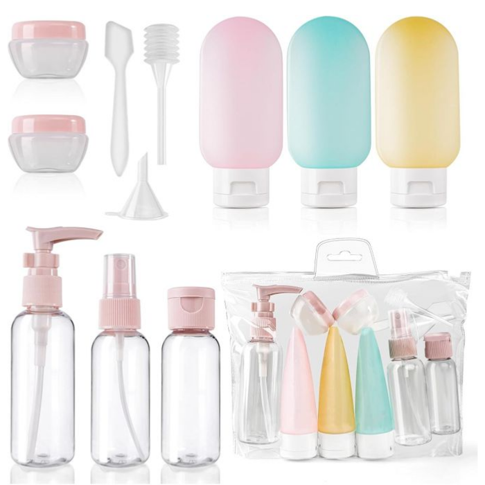 UNIVERSPARADISCOUNT ENSEMBLE DE 8 BOUTEILLES DE VOYAGE
